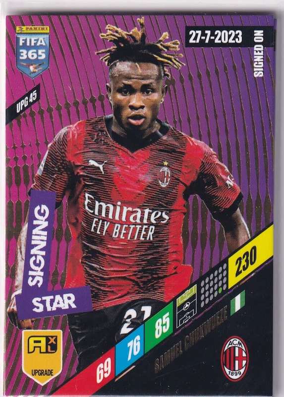 SAMUEL  - PANINI `FIFA 365 COLLECTION` 2024 UPDATES - `STAR SIGNING` TRADING CARD UPG45