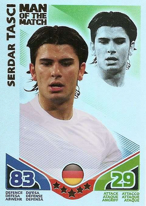SEDAR TASCI - TOPPS MATCH ATTAX `FIFA WORLD CUP 2010` -  `Man of the Match` CARD - INT. EDITION