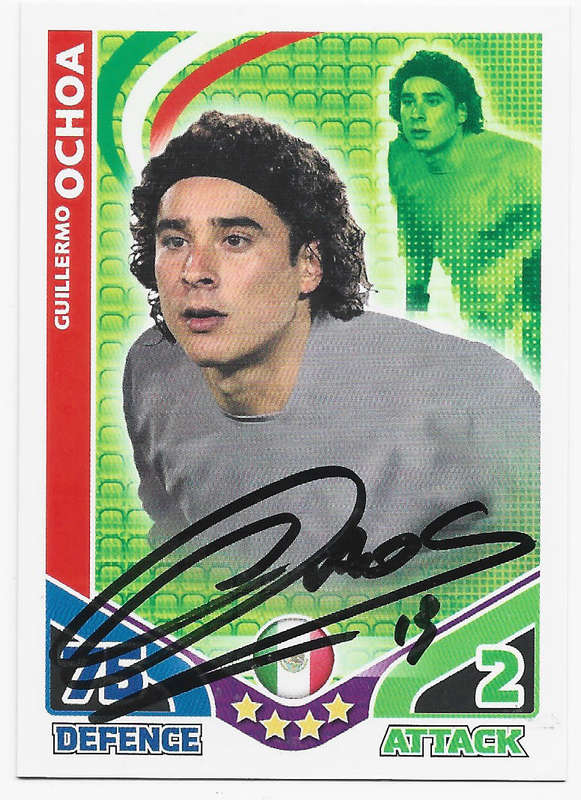 GUILLERMO OCHOA (Mexico) - TOPPS  FIFA WORLD CUP 2010 - Personally `AUTOGRAPHED` TRADING CARD