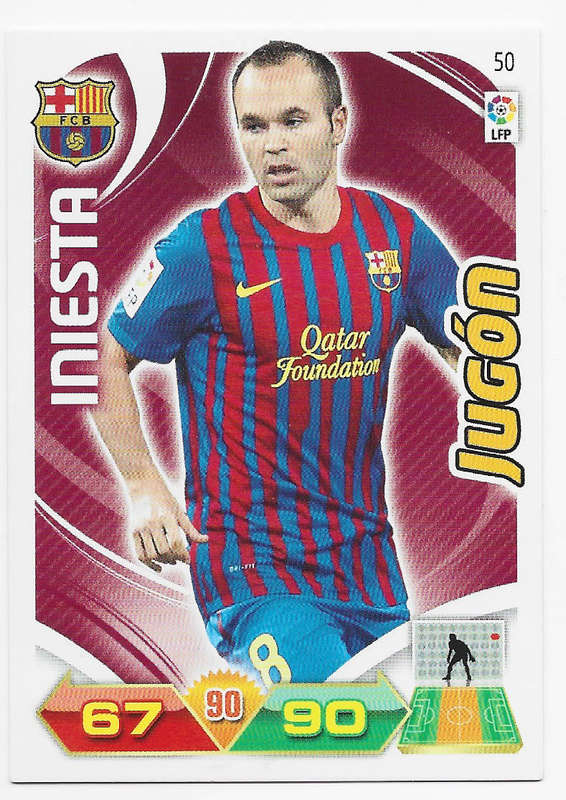 ANDRES INIESTA - MC `LA LIGA SANTANDER` 2010/2011 - `JUGON TRADING CARD