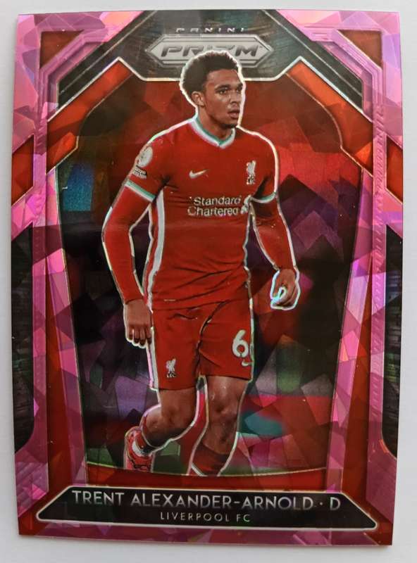 TRENT A. ARNOLD (Liverpool) - PANINI P/League PRIZM 2021 - `PINK CRACKED ICE` TRADING CARD