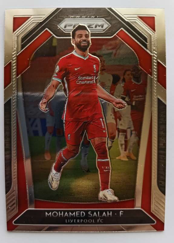 MOHAMED SALAH (Liverpool) - PANINI P/League PRIZM 2021 - `SILVER PRIZM` TRADING CARD