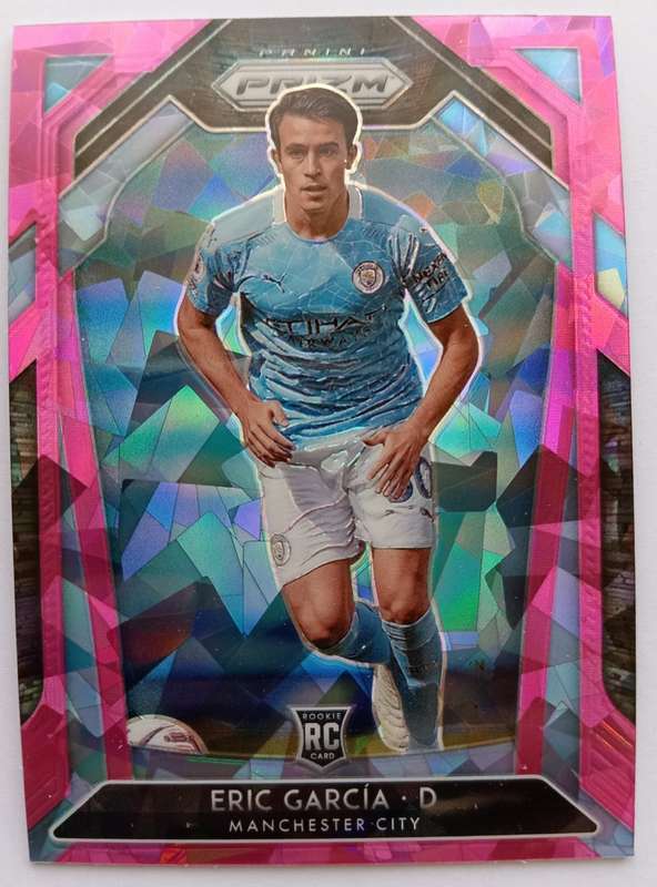 ERIC GARCIA (Man. City) - PANINI P/League PRIZM 2021 - `PINK CRACKED ICE` TRADING CARD 93