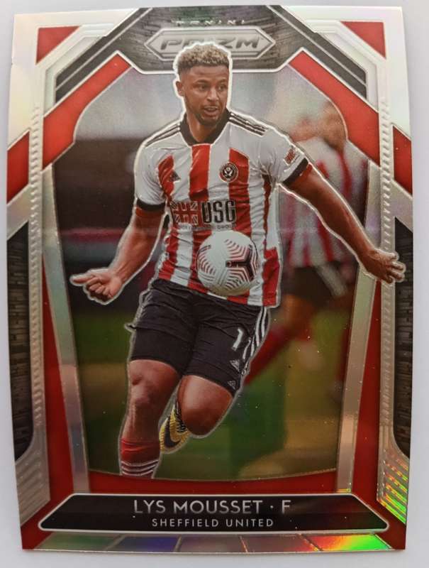 LYS MOUSSET (Sheffield United) - PANINI P/League PRIZM 2021 - `PRIZM PARALLEL` TRADING CARD 28