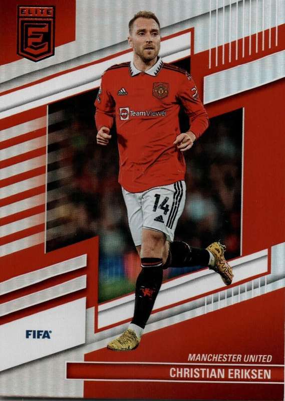 CHRISTIAN ERIKSEN (Man. United) - PANINI DONRUSS ELITE EPL 2023 - FOIL TRADING CARD 141