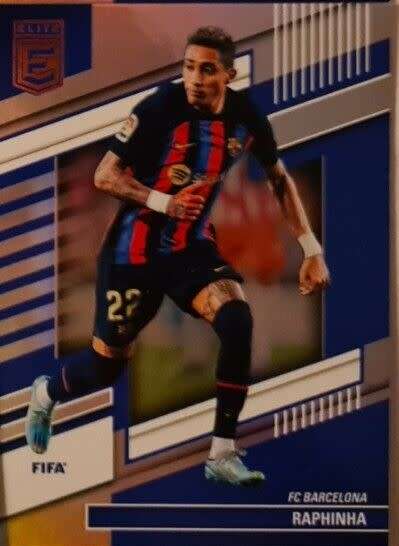 RAPHINHA (Barcelona) - PANINI DONRUSS ELITE EPL 2023 - FOIL TRADING CARD 64