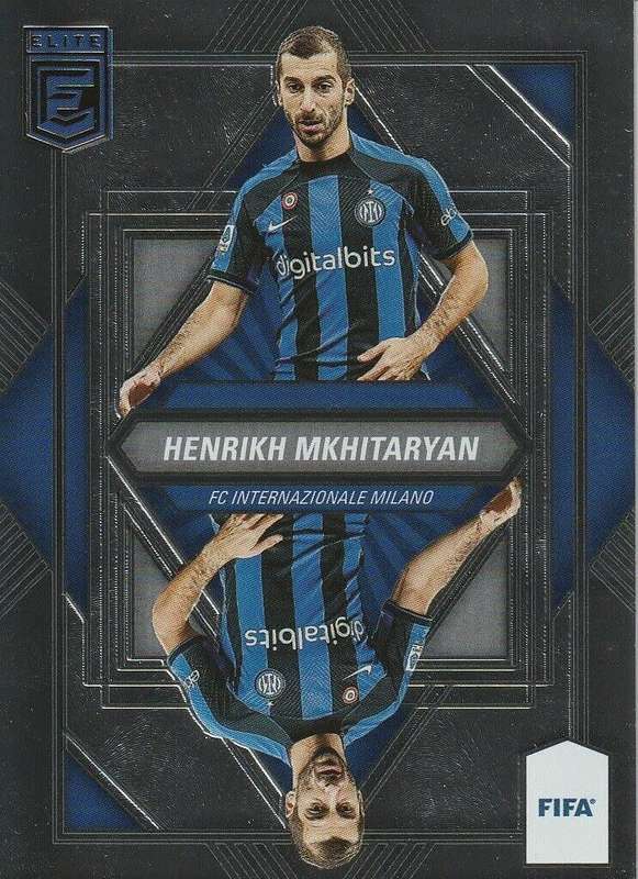 HENRIKH MKHITARYAN (Inter) - PANINI DONRUSS ELITE EPL 2023 - `MIRROR` FOIL TRADING CARD 13