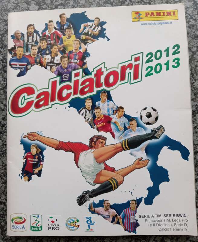 PANINI ITALY `CALCIO SERIE A 2012/13 STICKER COLLECTION - PART COMPLETE BOOK