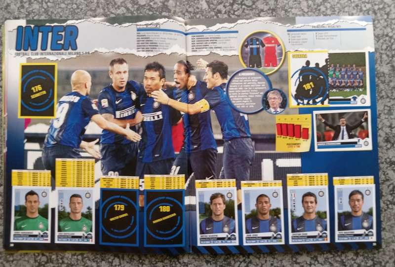 PANINI ITALY `CALCIO SERIE A 2012/13 STICKER COLLECTION - PART COMPLETE BOOK