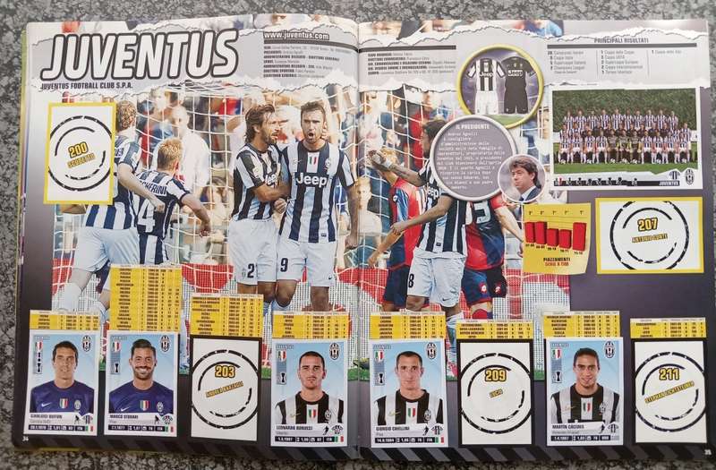 PANINI ITALY `CALCIO SERIE A 2012/13 STICKER COLLECTION - PART COMPLETE BOOK