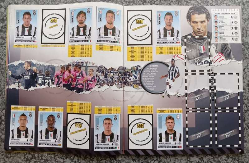 PANINI ITALY `CALCIO SERIE A 2012/13 STICKER COLLECTION - PART COMPLETE BOOK