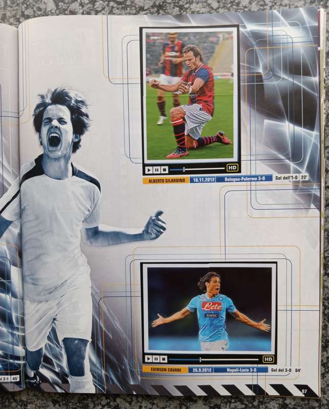 PANINI ITALY `CALCIO SERIE A 2012/13 STICKER COLLECTION - PART COMPLETE BOOK