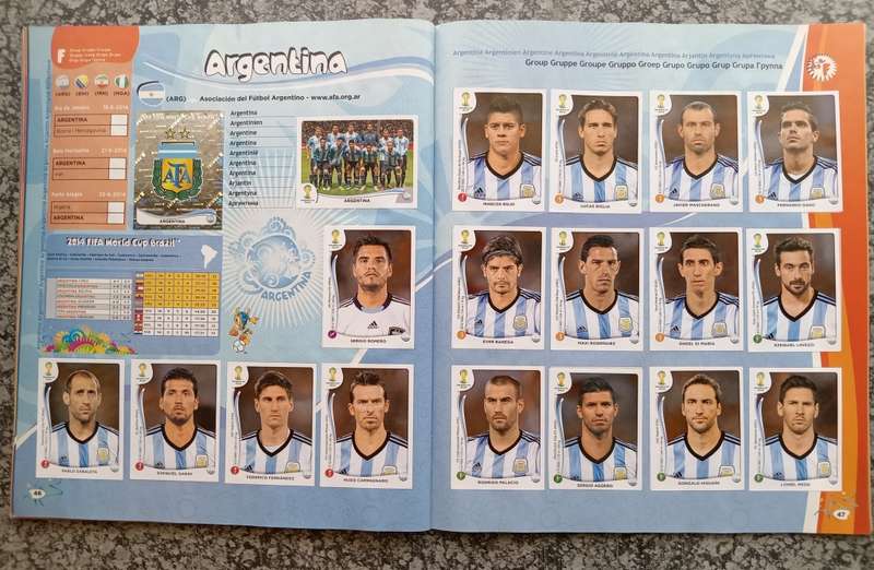 PANINI FIFA WORLD CUP 2014 STICKER COLLECTION - ALMOST COMPLETE BOOK