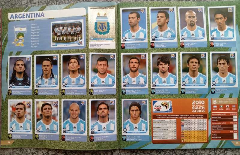 PANINI FIFA WORLD CUP 2010 STICKER COLLECTION - COMPLETE COLLECTION LESS 1 STICKER