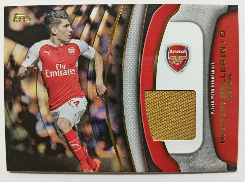 HECTOR BELLERIN - TOPPS `PREMIER GOLD` 2015/16 - AUTHENTIC `CERTIFIED MEMORABILIA` TRADING CARD B
