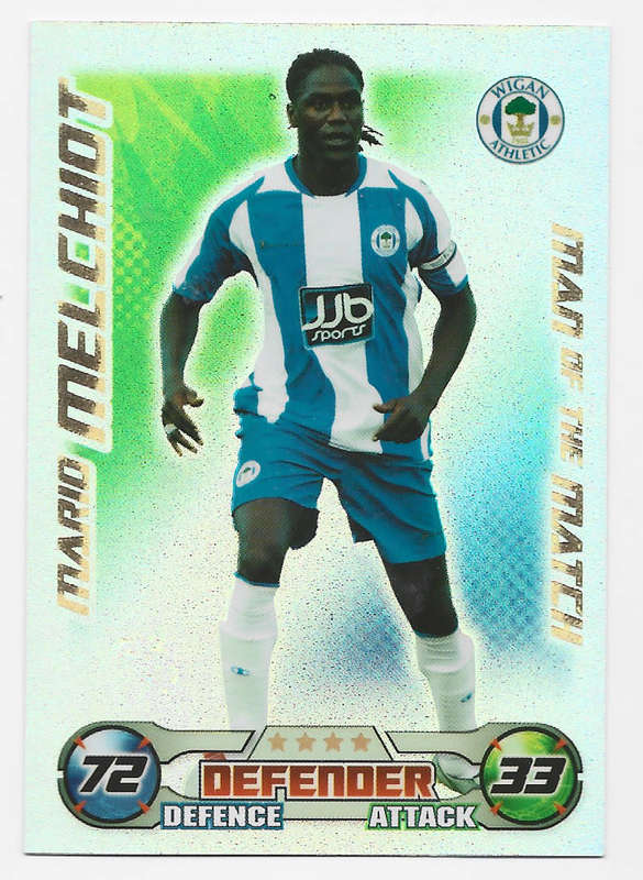 MARIO MELCHIOT - TOPPS `MATCH ATTAX` 2008/09 -  `MAN of the MATCH` TRADING CARD