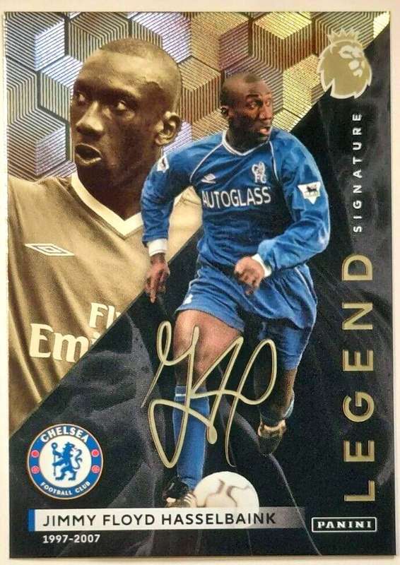 JIMMY F. HASSELBAINK - PANINI E. P/ League 2023/24 - RARE `SIGNATURE LEGEND LIMITED EDITION` CARD
