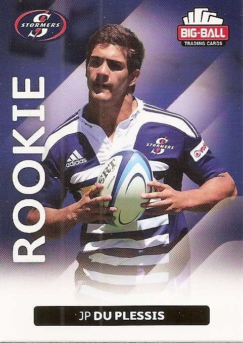 JP DU PLESSIS - BIG BALL RUGBY COLLECTION  2012 - THE STORMERS `ROOKIE` BASE CARD 181