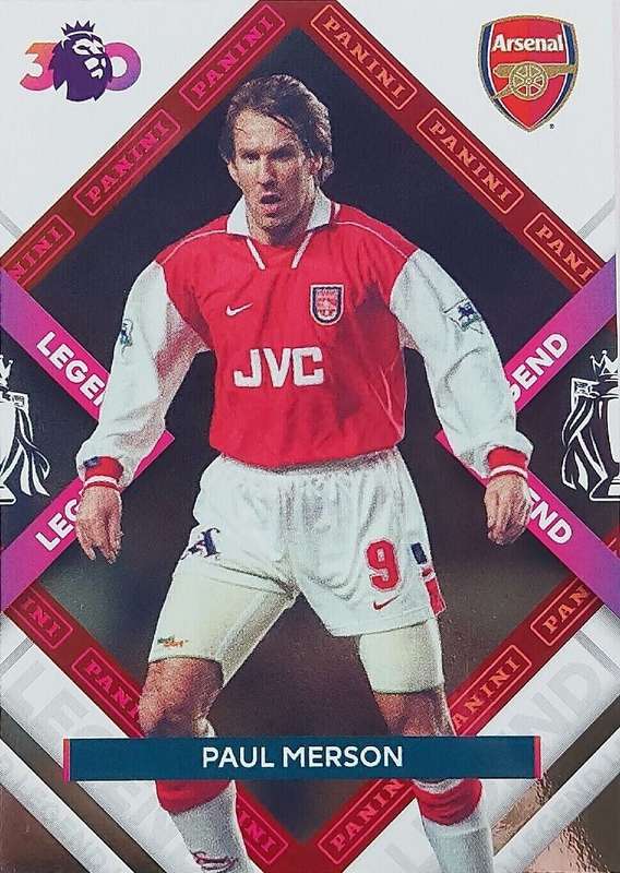 PAUL MERSON (Arsenal) - PANINI English Prem. League 2022/23 -  LIMITED EDITION`LEGEND` TRADING CARD