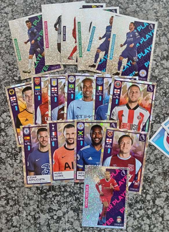 STICKERS - PANINI `English Premier League` 2021 Sticker Collection - LOT of 230 plus Stickers