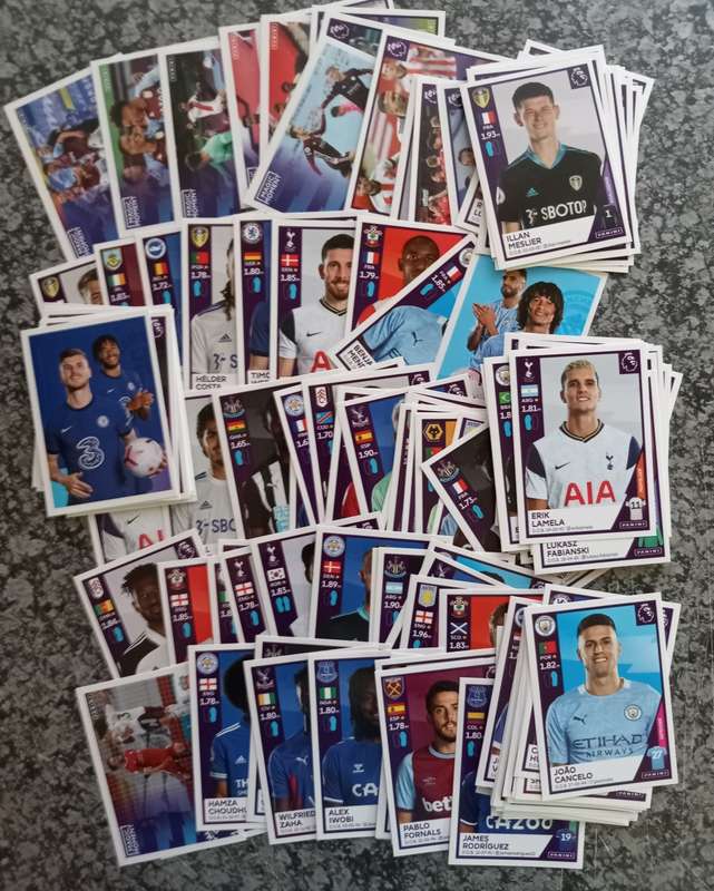 STICKERS - PANINI `English Premier League` 2021 Sticker Collection - LOT of 230 plus Stickers