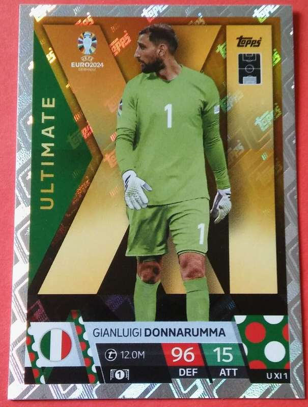 G. DONNARUMMA - Topps `UEFA EURO 2024` Collection - FOIL  `ULTIMATE` Trading Card