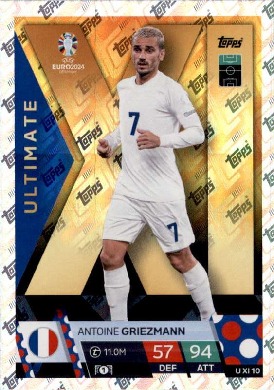 ANTOINE GRIEZMANN - Topps `UEFA EURO 2024` Collection -  `ULTIMATE` Trading Card