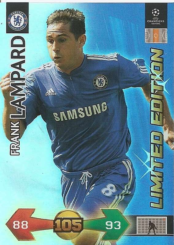 FRANK LAMPARD - PANINI `CHAMPIONS LEAGUE SUPER STRIKES` 2009/10 - RARE `LIMITED EDITION CARD