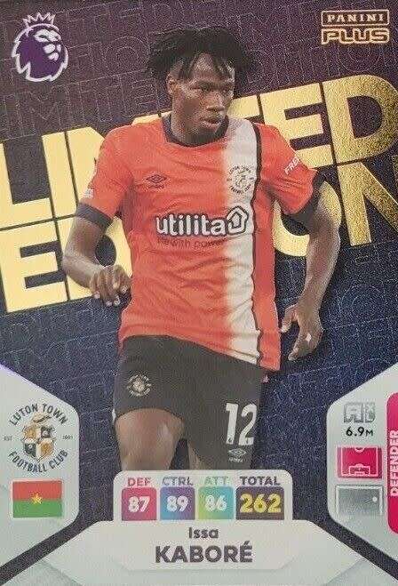 ISSU KABORE - PANINI English Premier League PLUS 2024 - RARE `LIMITED EDITION` TRADING CARD