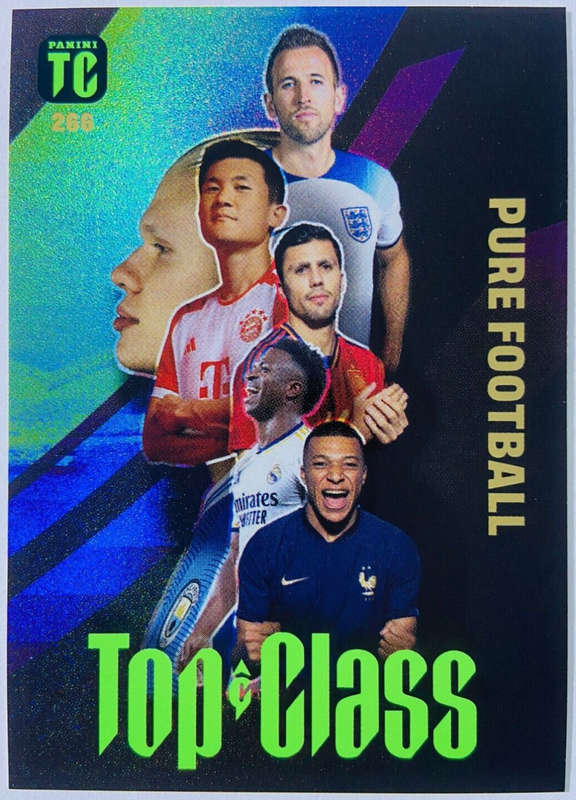 PURE FOOTBALL - PANINI `TOP CLASS` 2024 - RARE FOIL `PURE FOOTBALL` TRADING CARD 266