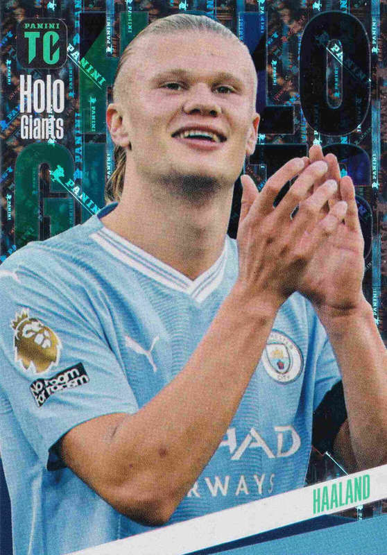 ERLING HAALAND - PANINI `TOP CLASS` 2024 - RARE FOIL `HOLO GIANT` TRADING CARD