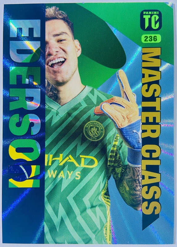 EDERSON - PANINI `TOP CLASS` 2024 - RARE FOIL `MASTERCLASS` TRADING CARD 236
