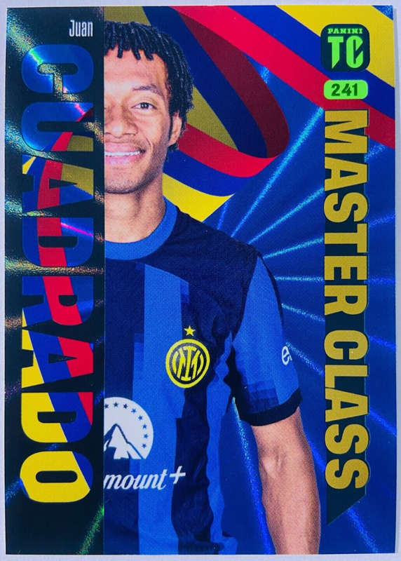 J. CUADRADO - PANINI `TOP CLASS` 2024 - RARE FOIL `MASTERCLASS` TRADING CARD 241