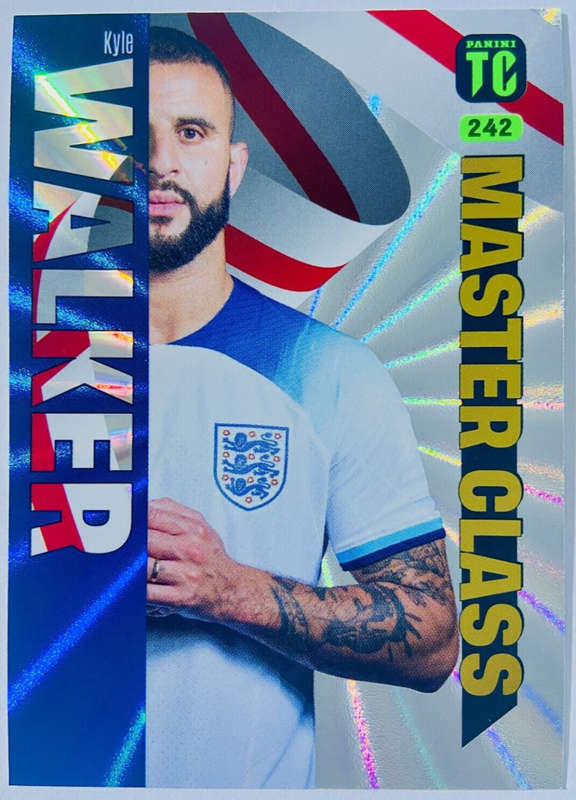 KYLE WALKER - PANINI `TOP CLASS` 2024 - RARE FOIL `MASTERCLASS` TRADING CARD 242