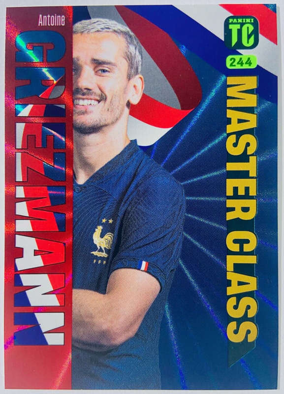 ANTOINE GRIEZMANN - PANINI `TOP CLASS` 2024 - RARE FOIL `MASTERCLASS` TRADING CARD 244