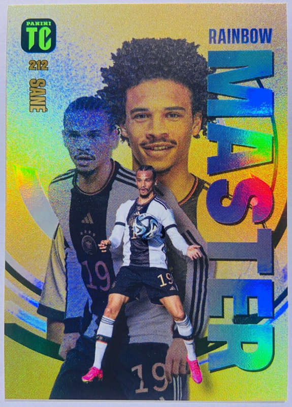 LEROY SANE - PANINI `TOP CLASS` 2024 - RARE FOIL `RAINBOW MASTER` TRADING CARD 212