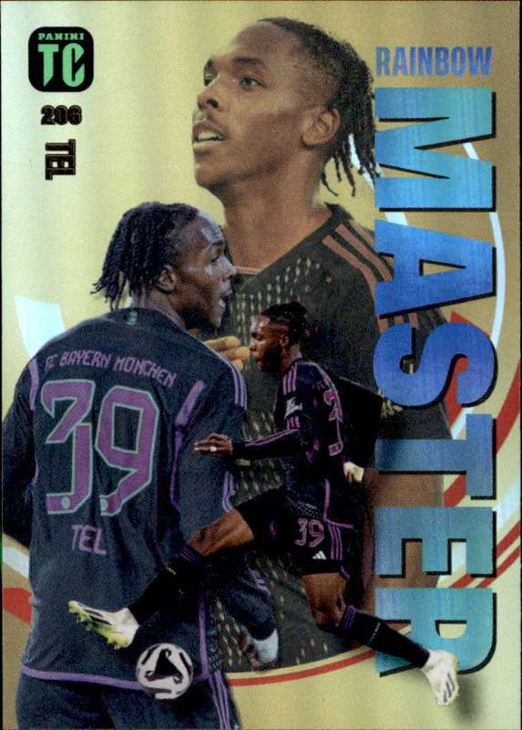 MATHYS TEL - PANINI `TOP CLASS` 2024 - RARE FOIL `RAINBOW MASTER` TRADING CARD 206