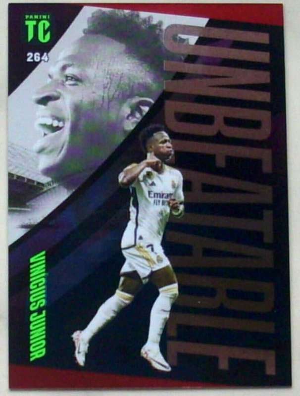 VINICIUS Jr - PANINI `TOP CLASS` 2024 - RARE PURPLE FOIL `UNBEATABLE` TRADING CARD 264