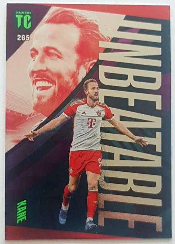 HARRY KANE - PANINI `TOP CLASS` 2024 - RARE RED FOIL `UNBEATABLE` TRADING CARD 265