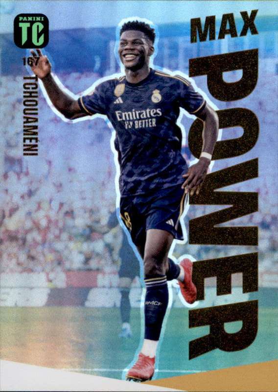 AUREL. TCHOUAMENI - PANINI `TOP CLASS` 2024 - RARE FOIL `MAX POWER` TRADING CARD 167