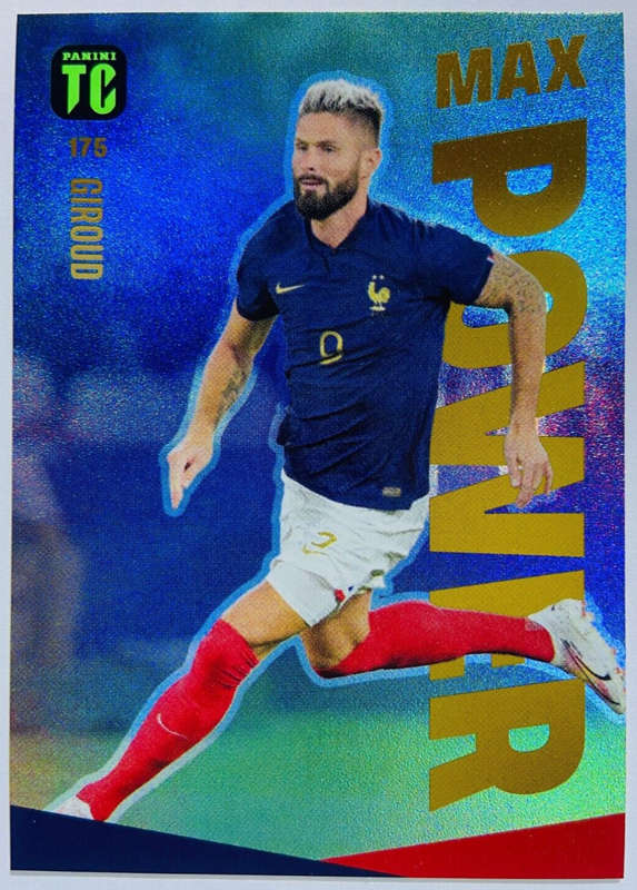 OLIVIER GIROUD - PANINI `TOP CLASS` 2024 - RARE FOIL `MAX POWER` TRADING CARD 175