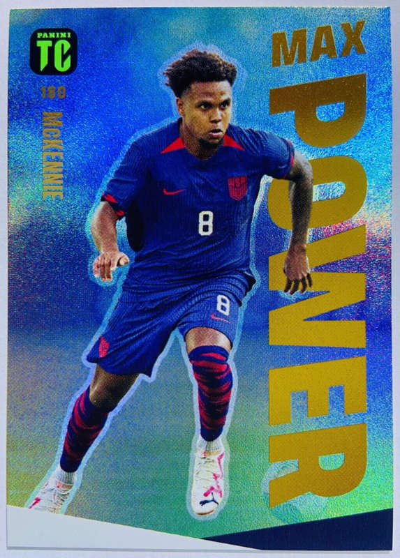 WESTON McKENNIE - PANINI `TOP CLASS` 2024 - RARE FOIL `MAX POWER` TRADING CARD 180