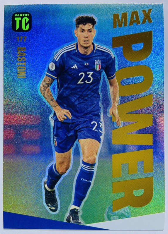 ALESS. BASTONI - PANINI `TOP CLASS` 2024 - RARE FOIL `MAX POWER` TRADING CARD 177