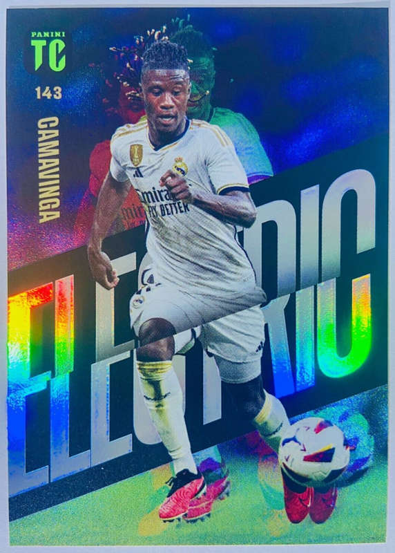 EDUARDO CAMAVINGA - PANINI `TOP CLASS` 2024 - RARE FOIL `ELECTRIC` TRADING CARD 143