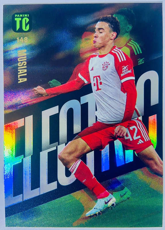 JAMAL MUSIALA - PANINI `TOP CLASS` 2024 - RARE FOIL `ELECTRIC` TRADING CARD 148