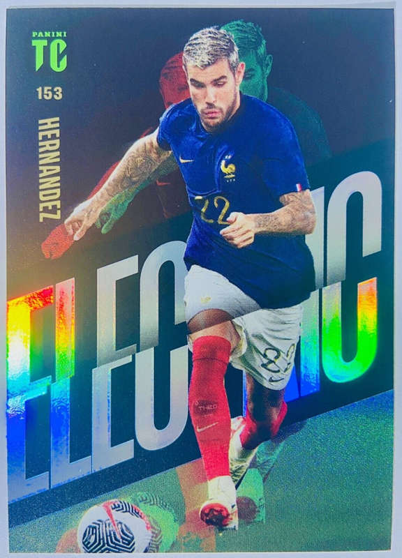 THEO HERNANDEZ - PANINI `TOP CLASS` 2024 - RARE FOIL `ELECTRIC` TRADING CARD 153