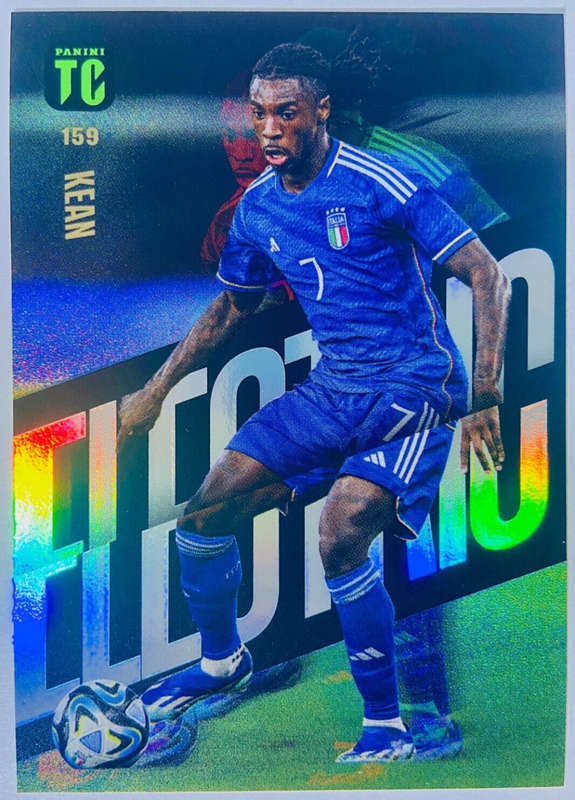 MOISE KEAN - PANINI `TOP CLASS` 2024 - RARE FOIL `ELECTRIC` TRADING CARD 159