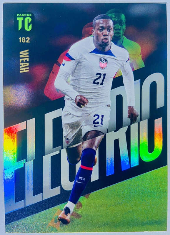 TIMOTHY WEAH - PANINI `TOP CLASS` 2024 - RARE FOIL `ELECTRIC` TRADING CARD 162
