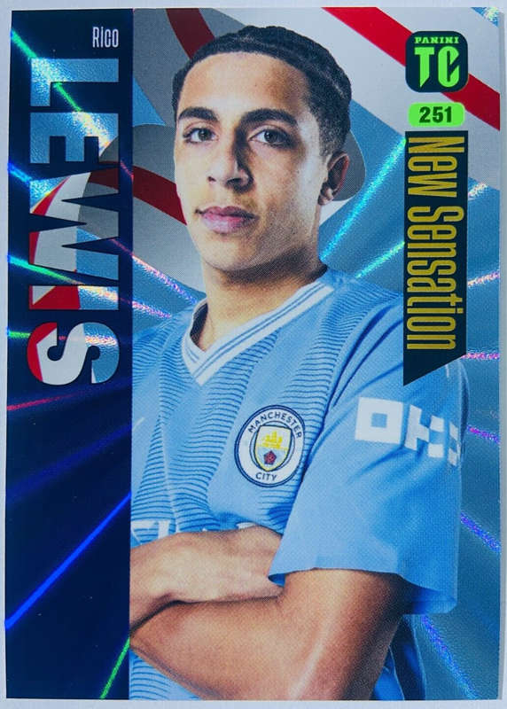 RICO LEWIS - PANINI `TOP CLASS` 2024 - RARE FOIL `NEW SENSATION` TRADING CARD 251