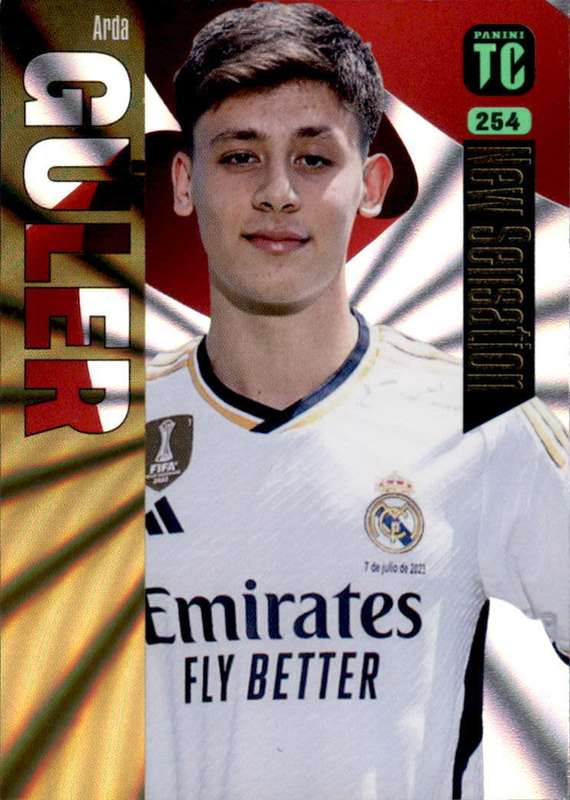 ARDA GULER - PANINI `TOP CLASS` 2024 - RARE FOIL `NEW SENSATION` TRADING CARD 254